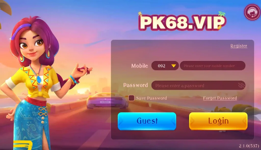 pk68 game login